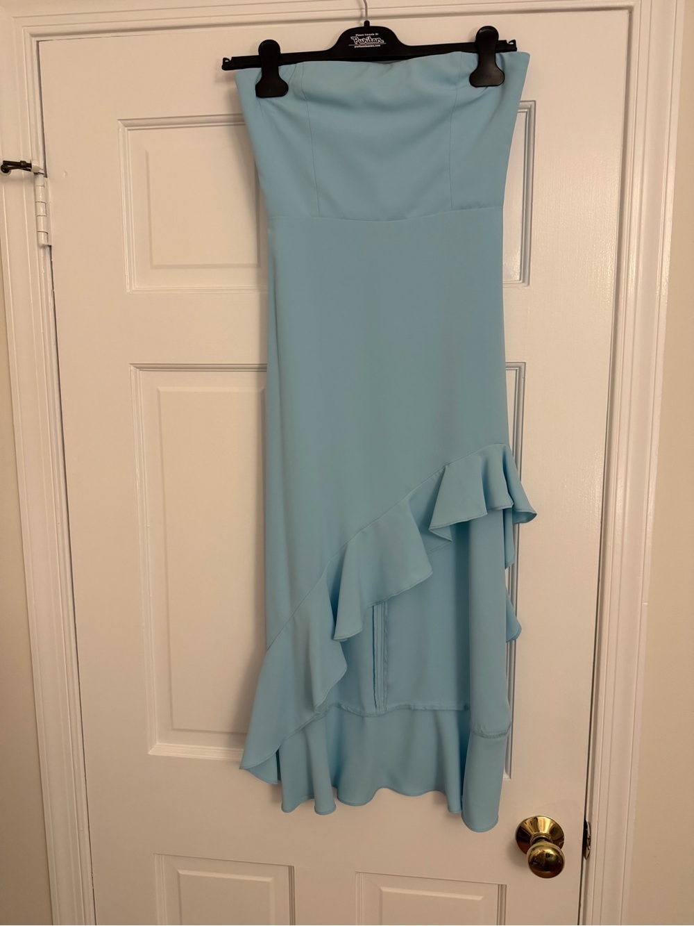 Amanda Uprichard Mally Strapless High-Low Strapless Dress